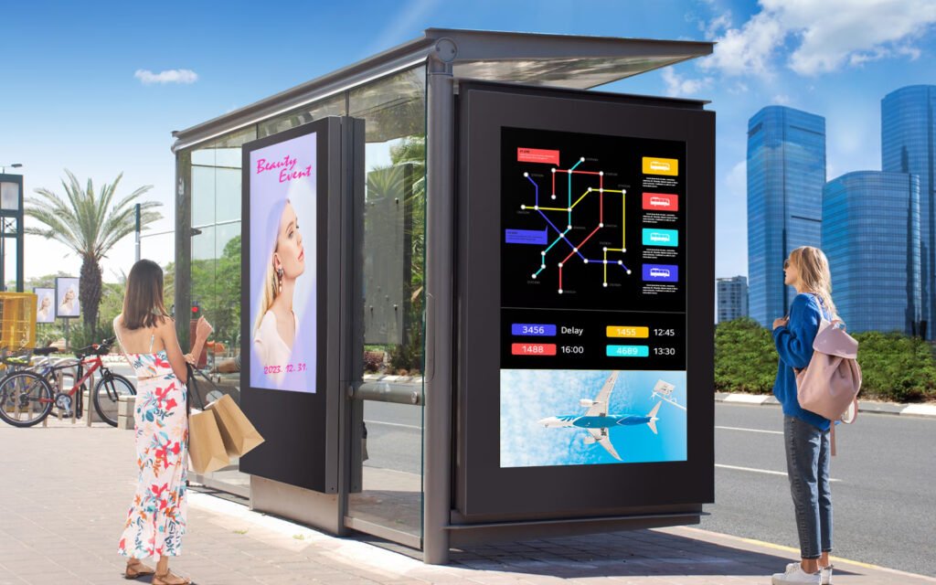 Smart bus stop sign display